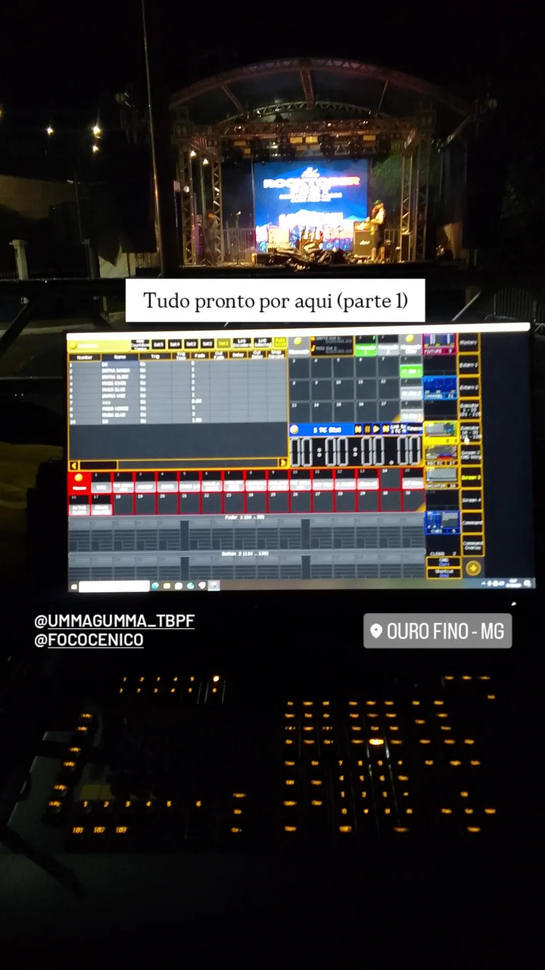 Ajustes para execução do show 100% no timecode do Ummagumma 